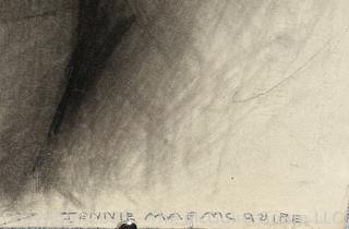 Unframed Charcoal on Paper of Male Nude Potter by Jennie Mae McGuire<br>

<br><br>

Removal Options:<br><br> Sat (Nov 8) & Sun (Nov 9) 11-3pm, 56 Scotch Hill Rd., Cambridge NY 12816<br><br>

Sat (Nov 15) 12-2pm, TMG Warehouse, 2800 Juniper St., Fairfax, VA 22031<br><br>

Request Shipping (david@themcguiregroupllc.com)