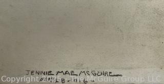 Unframed Charcoal on Paper of Male Sitter by Jennie Mae McGuire Circa 1915<br>

<br><br>

Removal Options:<br><br> Sat (Nov 8) & Sun (Nov 9) 11-3pm, 56 Scotch Hill Rd., Cambridge NY 12816<br><br>

Sat (Nov 15) 12-2pm, TMG Warehouse, 2800 Juniper St., Fairfax, VA 22031<br><br>

Request Shipping (david@themcguiregroupllc.com)