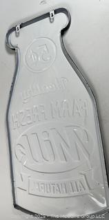 Vintage Farm Fresh Milk Sign - Embossed Metal<br>

<br><br>

Removal Options:<br><br> Sat (Nov 8) & Sun (Nov 9) 11-3pm, 56 Scotch Hill Rd., Cambridge NY 12816<br><br>

Sat (Nov 15) 12-2pm, TMG Warehouse, 2800 Juniper St., Fairfax, VA 22031<br><br>

Request Shipping (david@themcguiregroupllc.com)