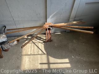 Wood Wall Mount "Beauty" Clothes Drying Rack<br>

<br><br>

Removal Options:<br><br> Sat (Nov 8) & Sun (Nov 9) 11-3pm, 56 Scotch Hill Rd., Cambridge NY 12816<br><br>

Sat (Nov 15) 12-2pm, TMG Warehouse, 2800 Juniper St., Fairfax, VA 22031<br><br>

Request Shipping (david@themcguiregroupllc.com) 
