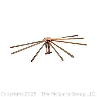 Wood Wall Mount "Beauty" Clothes Drying Rack<br>

<br><br>

Removal Options:<br><br> Sat (Nov 8) & Sun (Nov 9) 11-3pm, 56 Scotch Hill Rd., Cambridge NY 12816<br><br>

Sat (Nov 15) 12-2pm, TMG Warehouse, 2800 Juniper St., Fairfax, VA 22031<br><br>

Request Shipping (david@themcguiregroupllc.com) 