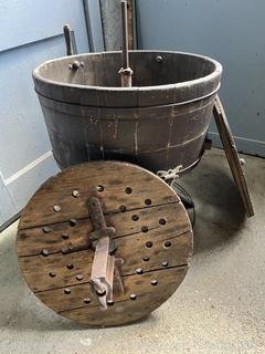 Wooden Barrel Washer Washing Machine<br>

<br><br>

Removal Options:<br><br> Sat (Nov 8) & Sun (Nov 9) 11-3pm, 56 Scotch Hill Rd., Cambridge NY 12816<br><br>

Sat (Nov 15) 12-2pm, TMG Warehouse, 2800 Juniper St., Fairfax, VA 22031<br><br>

Request Shipping (david@themcguiregroupllc.com) 
