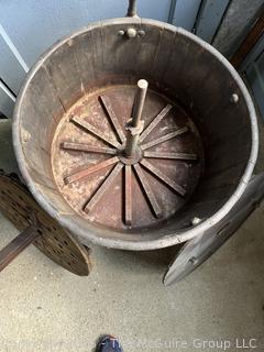 Wooden Barrel Washer Washing Machine<br>

<br><br>

Removal Options:<br><br> Sat (Nov 8) & Sun (Nov 9) 11-3pm, 56 Scotch Hill Rd., Cambridge NY 12816<br><br>

Sat (Nov 15) 12-2pm, TMG Warehouse, 2800 Juniper St., Fairfax, VA 22031<br><br>

Request Shipping (david@themcguiregroupllc.com) 