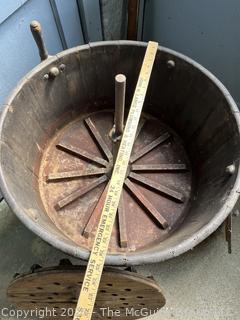 Wooden Barrel Washer Washing Machine<br>

<br><br>

Removal Options:<br><br> Sat (Nov 8) & Sun (Nov 9) 11-3pm, 56 Scotch Hill Rd., Cambridge NY 12816<br><br>

Sat (Nov 15) 12-2pm, TMG Warehouse, 2800 Juniper St., Fairfax, VA 22031<br><br>

Request Shipping (david@themcguiregroupllc.com) 