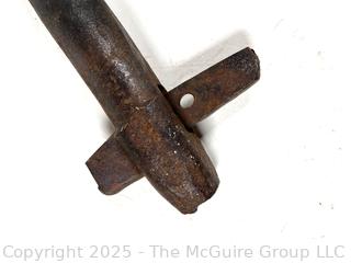 Primitive Farm Bench Tools Including Two (2) Forged Clevice/Drawbar Pins<br>

<br><br>

Removal Options:<br><br> Sat (Nov 8) & Sun (Nov 9) 11-3pm, 56 Scotch Hill Rd., Cambridge NY 12816<br><br>

Sat (Nov 15) 12-2pm, TMG Warehouse, 2800 Juniper St., Fairfax, VA 22031<br><br>

Request Shipping (david@themcguiregroupllc.com)