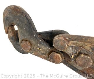 Primitive Farm Bench Tools Including Two (2) Forged Clevice/Drawbar Pins<br>

<br><br>

Removal Options:<br><br> Sat (Nov 8) & Sun (Nov 9) 11-3pm, 56 Scotch Hill Rd., Cambridge NY 12816<br><br>

Sat (Nov 15) 12-2pm, TMG Warehouse, 2800 Juniper St., Fairfax, VA 22031<br><br>

Request Shipping (david@themcguiregroupllc.com)