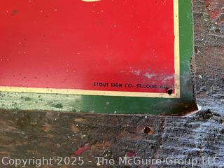 Enamel Painted Metal Plant Pioneer Seed Corn Sign. Measures 24 x 36"<br>

<br><br>

Removal Options:<br><br> Sat (Nov 8) & Sun (Nov 9) 11-3pm, 56 Scotch Hill Rd., Cambridge NY 12816<br><br>

Sat (Nov 15) 12-2pm, TMG Warehouse, 2800 Juniper St., Fairfax, VA 22031<br><br>

Request Shipping (david@themcguiregroupllc.com)