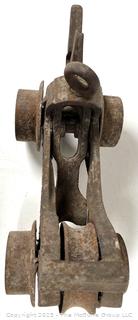 Circa 1870 J.B. Weeks Barn Cast Iron Trolley Made in Syracuse NY<br>

<br><br>

Removal Options:<br><br> Sat (Nov 8) & Sun (Nov 9) 11-3pm, 56 Scotch Hill Rd., Cambridge NY 12816<br><br>

Sat (Nov 15) 12-2pm, TMG Warehouse, 2800 Juniper St., Fairfax, VA 22031<br><br>


