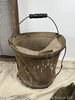 Canvas Pail, Primitive Sifter and Beekeeper's Hood<br>

<br><br>

Removal Options:<br><br> Sat (Nov 8) & Sun (Nov 9) 11-3pm, 56 Scotch Hill Rd., Cambridge NY 12816<br><br>

Sat (Nov 15) 12-2pm, TMG Warehouse, 2800 Juniper St., Fairfax, VA 22031<br><br>

