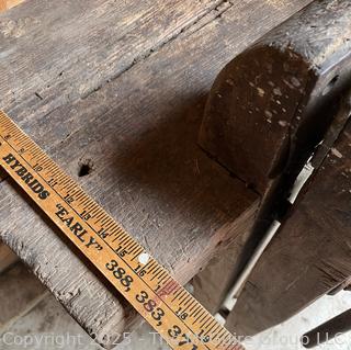 Top Bench Mounted Wooden Vise<br>

<br><br>

Removal Options:<br><br> Sat (Nov 8) & Sun (Nov 9) 11-3pm, 56 Scotch Hill Rd., Cambridge NY 12816<br><br>

