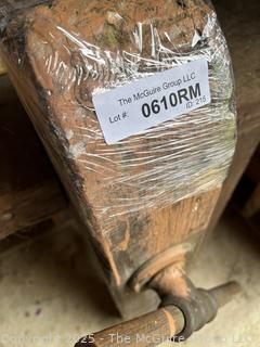 Top Bench Mounted Wooden Vise<br>

<br><br>

Removal Options:<br><br> Sat (Nov 8) & Sun (Nov 9) 11-3pm, 56 Scotch Hill Rd., Cambridge NY 12816<br><br>
