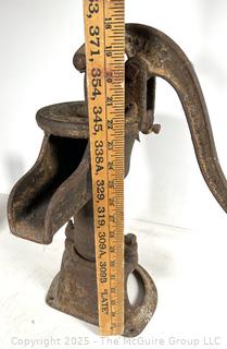 Hand Operated Water Pump. Goulds Pumps Inc. Seneca Falls NY<br>

<br><br>

Removal Options:<br><br> Sat (Nov 8) & Sun (Nov 9) 11-3pm, 56 Scotch Hill Rd., Cambridge NY 12816<br><br>

