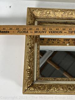 Framed Wall Mirror.  Measures 14 x 28" <br>

<br><br>

Removal Options:<br><br> Sat (Nov 8) & Sun (Nov 9) 11-3pm, 56 Scotch Hill Rd., Cambridge NY 12816<br><br>

Sat (Nov 15) 12-2pm, TMG Warehouse, 2800 Juniper St., Fairfax, VA 22031<br><br>

Request Shipping (david@themcguiregroupllc.com)