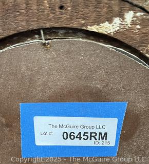 Framed Oval Beveled Glass Wall Mirror. Measures 26 x 42"<br>

<br><br>

Removal Options:<br><br> Sat (Nov 8) & Sun (Nov 9) 11-3pm, 56 Scotch Hill Rd., Cambridge NY 12816<br><br>

