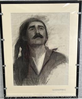 Framed Under Glass Charcoal on Paper Titled, "Guy Who Dreams" Signed by Artist Jennie Mae McGuire<br>

<br><br>

Removal Options:<br><br> Sat (Nov 8) & Sun (Nov 9) 11-3pm, 56 Scotch Hill Rd., Cambridge NY 12816<br><br>

Sat (Nov 15) 12-2pm, TMG Warehouse, 2800 Juniper St., Fairfax, VA 22031<br><br>

Request Shipping (david@themcguiregroupllc.com)