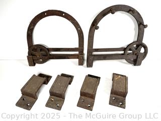 Rolling Barn Door Hardware<br>

<br><br>

Removal Options:<br><br> Sat (Nov 8) & Sun (Nov 9) 11-3pm, 56 Scotch Hill Rd., Cambridge NY 12816<br><br>

Sat (Nov 15) 12-2pm, TMG Warehouse, 2800 Juniper St., Fairfax, VA 22031<br><br>

Request Shipping (david@themcguiregroupllc.com)