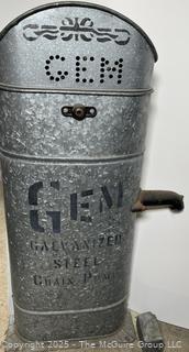 GEM Galvanized Steel Chain Water Pump w/ 10 Foot Chain Pails. No Crank.<br>

<br><br>

Removal Options:<br><br> Sat (Nov 8) & Sun (Nov 9) 11-3pm, 56 Scotch Hill Rd., Cambridge NY 12816<br><br>

