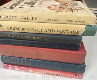 Seven (7) HB Books Including Vermont Salt and Vintage<br>

<br><br>

Removal Options:<br><br> Sat (Nov 8) & Sun (Nov 9) 11-3pm, 56 Scotch Hill Rd., Cambridge NY 12816<br><br>

