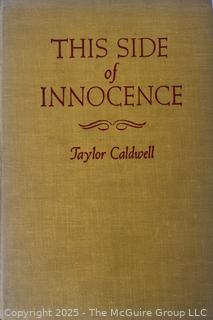 Three (3) HB Books Including This Side of Innocence by Taylor Caldwell<br>

<br><br>

Removal Options:<br><br> Sat (Nov 8) & Sun (Nov 9) 11-3pm, 56 Scotch Hill Rd., Cambridge NY 12816<br><br>

Sat (Nov 15) 12-2pm, TMG Warehouse, 2800 Juniper St., Fairfax, VA 22031<br><br>

Request Shipping (david@themcguiregroupllc.com)