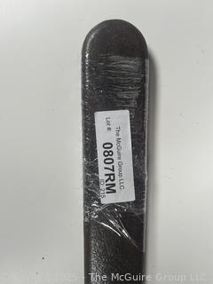 Cast Iron Open Box End Wrench<br>

<br><br>

Removal Options:<br><br> Sat (Nov 8) & Sun (Nov 9) 11-3pm, 56 Scotch Hill Rd., Cambridge NY 12816<br><br>

Sat (Nov 15) 12-2pm, TMG Warehouse, 2800 Juniper St., Fairfax, VA 22031<br><br>

Request Shipping (david@themcguiregroupllc.com) 