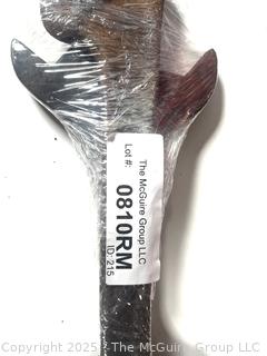 Two (2) Cast Iron Open-Ended Box Wrenches, One Marked Wood<br>

<br><br>

Removal Options:<br><br> Sat (Nov 8) & Sun (Nov 9) 11-3pm, 56 Scotch Hill Rd., Cambridge NY 12816<br><br>

Sat (Nov 15) 12-2pm, TMG Warehouse, 2800 Juniper St., Fairfax, VA 22031<br><br>

Request Shipping (david@themcguiregroupllc.com)