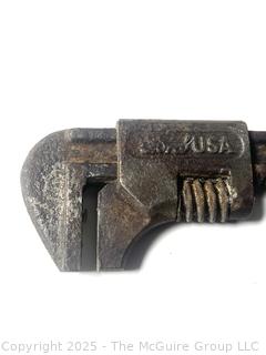 Grouping of Antique Adjustable Jaw Wrenches<br>

<br><br>

Removal Options:<br><br> Sat (Nov 8) & Sun (Nov 9) 11-3pm, 56 Scotch Hill Rd., Cambridge NY 12816<br><br>

Sat (Nov 15) 12-2pm, TMG Warehouse, 2800 Juniper St., Fairfax, VA 22031<br><br>

Request Shipping (david@themcguiregroupllc.com)