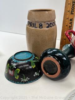 Le Creuset Red Enameled Casserole, Crock, Glass Cruet and Porcelainware<br>

<br><br>

Removal Options:<br><br> Sat (Nov 8) & Sun (Nov 9) 11-3pm, 56 Scotch Hill Rd., Cambridge NY 12816<br><br>

Sat (Nov 15) 12-2pm, TMG Warehouse, 2800 Juniper St., Fairfax, VA 22031<br><br>

Request Shipping (david@themcguiregroupllc.com)