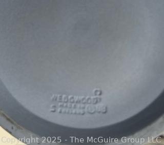 Bue Wedgwood Jasperware Tri Color Vase<br>

<br><br>

Removal Options:<br><br> Sat (Nov 8) & Sun (Nov 9) 11-3pm, 56 Scotch Hill Rd., Cambridge NY 12816<br><br>

Sat (Nov 15) 12-2pm, TMG Warehouse, 2800 Juniper St., Fairfax, VA 22031<br><br>

Request Shipping (david@themcguiregroupllc.com) 