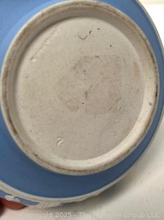 English Wedgwood Blue Jasperware Teapot<br>

<br><br>

Removal Options:<br><br> Sat (Nov 8) & Sun (Nov 9) 11-3pm, 56 Scotch Hill Rd., Cambridge NY 12816<br><br>

Sat (Nov 15) 12-2pm, TMG Warehouse, 2800 Juniper St., Fairfax, VA 22031<br><br>

Request Shipping (david@themcguiregroupllc.com) 