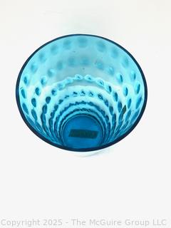 Light Blue Capri Dot Beacon Glass Vase<br>

<br><br>

Removal Options:<br><br> Sat (Nov 8) & Sun (Nov 9) 11-3pm, 56 Scotch Hill Rd., Cambridge NY 12816<br><br>

Sat (Nov 15) 12-2pm, TMG Warehouse, 2800 Juniper St., Fairfax, VA 22031<br><br>

Request Shipping (david@themcguiregroupllc.com) 