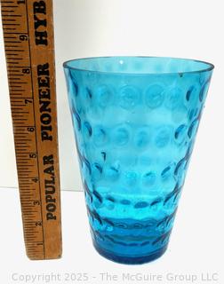 Light Blue Capri Dot Beacon Glass Vase<br>

<br><br>

Removal Options:<br><br> Sat (Nov 8) & Sun (Nov 9) 11-3pm, 56 Scotch Hill Rd., Cambridge NY 12816<br><br>

Sat (Nov 15) 12-2pm, TMG Warehouse, 2800 Juniper St., Fairfax, VA 22031<br><br>

Request Shipping (david@themcguiregroupllc.com) 