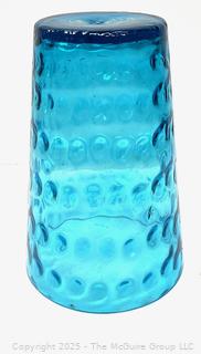 Light Blue Capri Dot Beacon Glass Vase<br>

<br><br>

Removal Options:<br><br> Sat (Nov 8) & Sun (Nov 9) 11-3pm, 56 Scotch Hill Rd., Cambridge NY 12816<br><br>

Sat (Nov 15) 12-2pm, TMG Warehouse, 2800 Juniper St., Fairfax, VA 22031<br><br>

Request Shipping (david@themcguiregroupllc.com) 