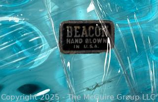 Light Blue Capri Dot Beacon Glass Vase<br>

<br><br>

Removal Options:<br><br> Sat (Nov 8) & Sun (Nov 9) 11-3pm, 56 Scotch Hill Rd., Cambridge NY 12816<br><br>

Sat (Nov 15) 12-2pm, TMG Warehouse, 2800 Juniper St., Fairfax, VA 22031<br><br>

Request Shipping (david@themcguiregroupllc.com) 