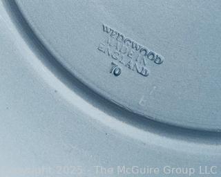 English Blue Wedgwood Jasperware 1970 Christmas Plate and Oval Lidded Box<br>

<br><br>

Removal Options:<br><br> Sat (Nov 8) & Sun (Nov 9) 11-3pm, 56 Scotch Hill Rd., Cambridge NY 12816<br><br>

Sat (Nov 15) 12-2pm, TMG Warehouse, 2800 Juniper St., Fairfax, VA 22031<br><br>

Request Shipping (david@themcguiregroupllc.com)