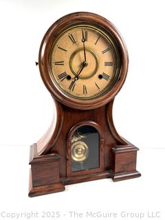 Ingraham Huron Mahogany 8 Day Mantel Clock<br>

<br><br>

Removal Options:<br><br> Sat (Nov 8) & Sun (Nov 9) 11-3pm, 56 Scotch Hill Rd., Cambridge NY 12816<br><br>

Sat (Nov 15) 12-2pm, TMG Warehouse, 2800 Juniper St., Fairfax, VA 22031<br><br>

Request Shipping (david@themcguiregroupllc.com)