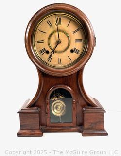 Ingraham Huron Mahogany 8 Day Mantel Clock<br>

<br><br>

Removal Options:<br><br> Sat (Nov 8) & Sun (Nov 9) 11-3pm, 56 Scotch Hill Rd., Cambridge NY 12816<br><br>

Sat (Nov 15) 12-2pm, TMG Warehouse, 2800 Juniper St., Fairfax, VA 22031<br><br>

Request Shipping (david@themcguiregroupllc.com)