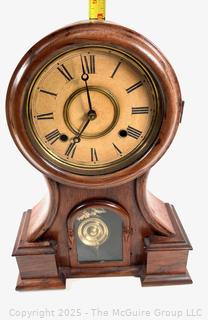 Ingraham Huron Mahogany 8 Day Mantel Clock<br>

<br><br>

Removal Options:<br><br> Sat (Nov 8) & Sun (Nov 9) 11-3pm, 56 Scotch Hill Rd., Cambridge NY 12816<br><br>

Sat (Nov 15) 12-2pm, TMG Warehouse, 2800 Juniper St., Fairfax, VA 22031<br><br>

Request Shipping (david@themcguiregroupllc.com)