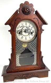Waterbury Clock Company Gingerbread Mantle Clock<br>

<br><br>

Removal Options:<br><br> Sat (Nov 8) & Sun (Nov 9) 11-3pm, 56 Scotch Hill Rd., Cambridge NY 12816<br><br>

Sat (Nov 15) 12-2pm, TMG Warehouse, 2800 Juniper St., Fairfax, VA 22031<br><br>

Request Shipping (david@themcguiregroupllc.com)