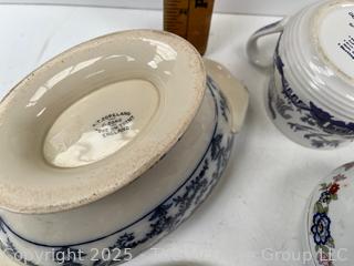Group of Glass and Porcelainware Including Hazel-Atlas and Spode<br>

<br><br>

Removal Options:<br><br> Sat (Nov 8) & Sun (Nov 9) 11-3pm, 56 Scotch Hill Rd., Cambridge NY 12816<br><br>

Sat (Nov 15) 12-2pm, TMG Warehouse, 2800 Juniper St., Fairfax, VA 22031<br><br>

Request Shipping (david@themcguiregroupllc.com)