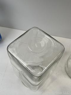 Two (2) Glass Canisters and Wedgwood Patrician Torbay Pattern Creamer<br>

<br><br>

Removal Options:<br><br> Sat (Nov 8) & Sun (Nov 9) 11-3pm, 56 Scotch Hill Rd., Cambridge NY 12816<br><br>

Sat (Nov 15) 12-2pm, TMG Warehouse, 2800 Juniper St., Fairfax, VA 22031<br><br>

Request Shipping (david@themcguiregroupllc.com)