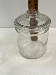 Two (2) Glass Canisters and Wedgwood Patrician Torbay Pattern Creamer<br>

<br><br>

Removal Options:<br><br> Sat (Nov 8) & Sun (Nov 9) 11-3pm, 56 Scotch Hill Rd., Cambridge NY 12816<br><br>

Sat (Nov 15) 12-2pm, TMG Warehouse, 2800 Juniper St., Fairfax, VA 22031<br><br>

Request Shipping (david@themcguiregroupllc.com)