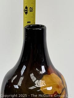 Weller Art Pottery Louwelsa Iris Bottleneck Vase. Note Chip in Rim<br>

<br><br>

Removal Options:<br><br> Sat (Nov 8) & Sun (Nov 9) 11-3pm, 56 Scotch Hill Rd., Cambridge NY 12816<br><br>

Sat (Nov 15) 12-2pm, TMG Warehouse, 2800 Juniper St., Fairfax, VA 22031<br><br>

Request Shipping (david@themcguiregroupllc.com)