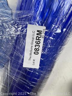 Cobalt Blue Glassware Including Hazel-Atlas Shirley Temple Plate and Mug and Bar Pitcher<br>

<br><br>

Removal Options:<br><br> Sat (Nov 8) & Sun (Nov 9) 11-3pm, 56 Scotch Hill Rd., Cambridge NY 12816<br><br>

Sat (Nov 15) 12-2pm, TMG Warehouse, 2800 Juniper St., Fairfax, VA 22031<br><br>

Request Shipping (david@themcguiregroupllc.com)