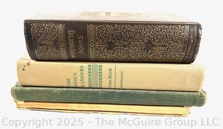 Group of 4 HB Books Including The King's Rangers by John Brick and The Complete Poetical Works of William Wordsworth by John Morley <br>

<br><br>

Removal Options:<br><br> Sat (Nov 8) & Sun (Nov 9) 11-3pm, 56 Scotch Hill Rd., Cambridge NY 12816<br><br>

Sat (Nov 15) 12-2pm, TMG Warehouse, 2800 Juniper St., Fairfax, VA 22031<br><br>

Request Shipping (david@themcguiregroupllc.com) 