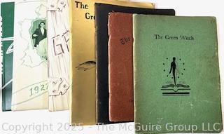 Grouping of Greenwich NY School Yearbooks: 1931-1940  1932 1935 1946 1959-60 1962<br>

<br><br>

Removal Options:<br><br> Sat (Nov 8) & Sun (Nov 9) 11-3pm, 56 Scotch Hill Rd., Cambridge NY 12816<br><br>

Sat (Nov 15) 12-2pm, TMG Warehouse, 2800 Juniper St., Fairfax, VA 22031<br><br>

Request Shipping (david@themcguiregroupllc.com)