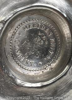 Meriden Britannia 1835 Series Silver-plated Coffee Pot<br>

<br><br>

Removal Options:<br><br> Sat (Nov 8) & Sun (Nov 9) 11-3pm, 56 Scotch Hill Rd., Cambridge NY 12816<br><br>

Sat (Nov 15) 12-2pm, TMG Warehouse, 2800 Juniper St., Fairfax, VA 22031<br><br>

Request Shipping (david@themcguiregroupllc.com)