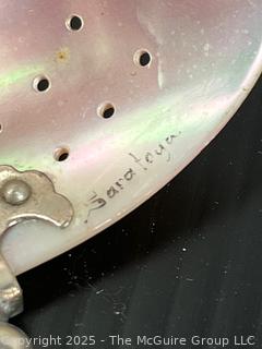 Two (2) Fancy Serving Strainers <br>

<br><br>

Removal Options:<br><br> Sat (Nov 8) & Sun (Nov 9) 11-3pm, 56 Scotch Hill Rd., Cambridge NY 12816<br><br>

Sat (Nov 15) 12-2pm, TMG Warehouse, 2800 Juniper St., Fairfax, VA 22031<br><br>

Request Shipping (david@themcguiregroupllc.com)