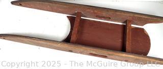 9x32" Antique Wood Skeleton Sled <br>

<br><br>

Removal Options:<br><br> Sat (Nov 8) & Sun (Nov 9) 11-3pm, 56 Scotch Hill Rd., Cambridge NY 12816<br><br>

Sat (Nov 15) 12-2pm, TMG Warehouse, 2800 Juniper St., Fairfax, VA 22031<br><br>

