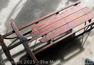 Wooden Snow Sled <br>

<br><br>

Removal Options:<br><br> Sat (Nov 8) & Sun (Nov 9) 11-3pm, 56 Scotch Hill Rd., Cambridge NY 12816<br><br>

