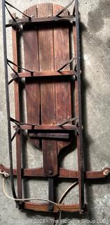 Wooden Snow Sled <br>

<br><br>

Removal Options:<br><br> Sat (Nov 8) & Sun (Nov 9) 11-3pm, 56 Scotch Hill Rd., Cambridge NY 12816<br><br>

